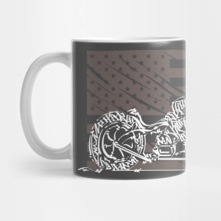 USA flag bike Mug